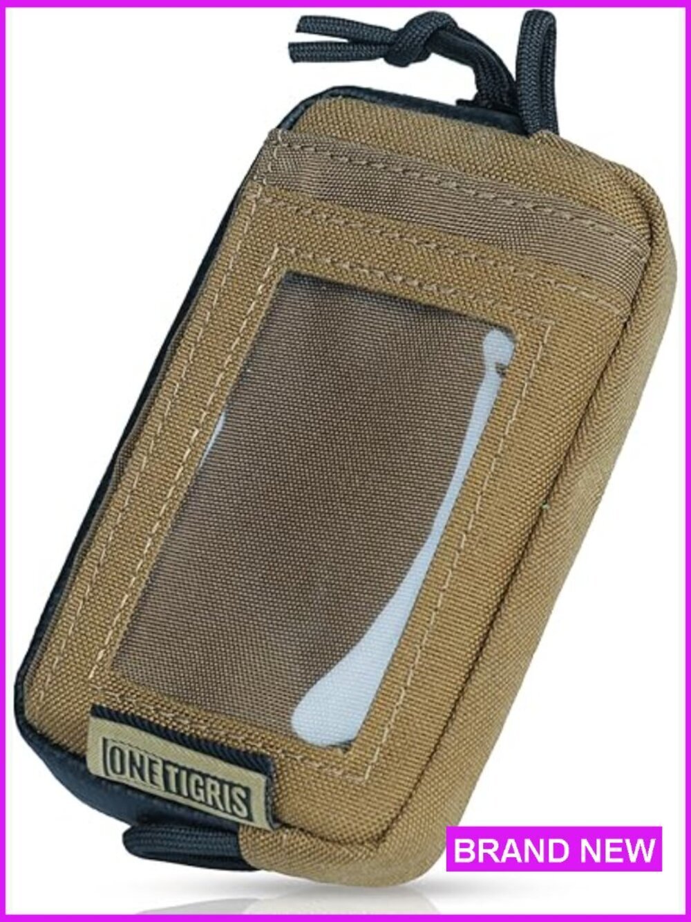 Tactical Zipper Wallet Minimalist Nylon Coin Purse Card Holder Secure Compact